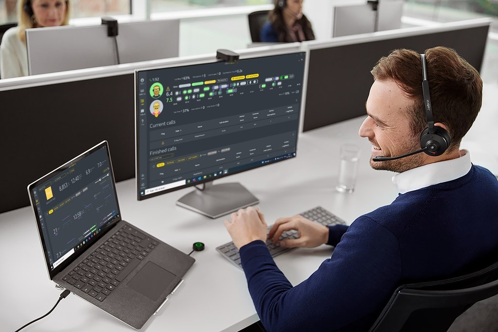 Mitarbeiter in Contact Center