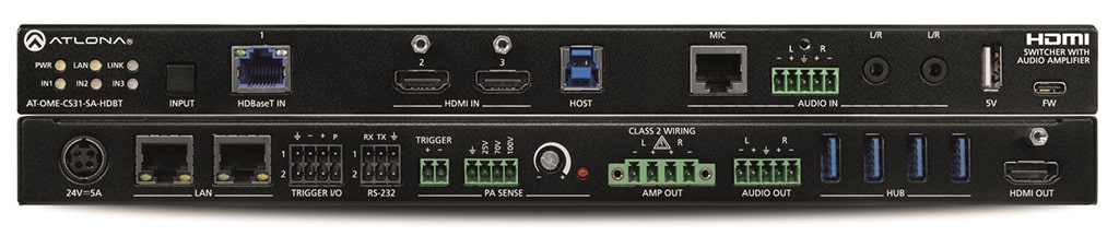 Atlona HDMI Switcher/Mixer Amplifier/USB-Hub